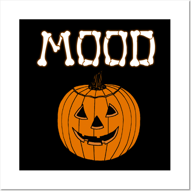 Mood Halloween Pumpkin Costume Wall Art by charlescheshire